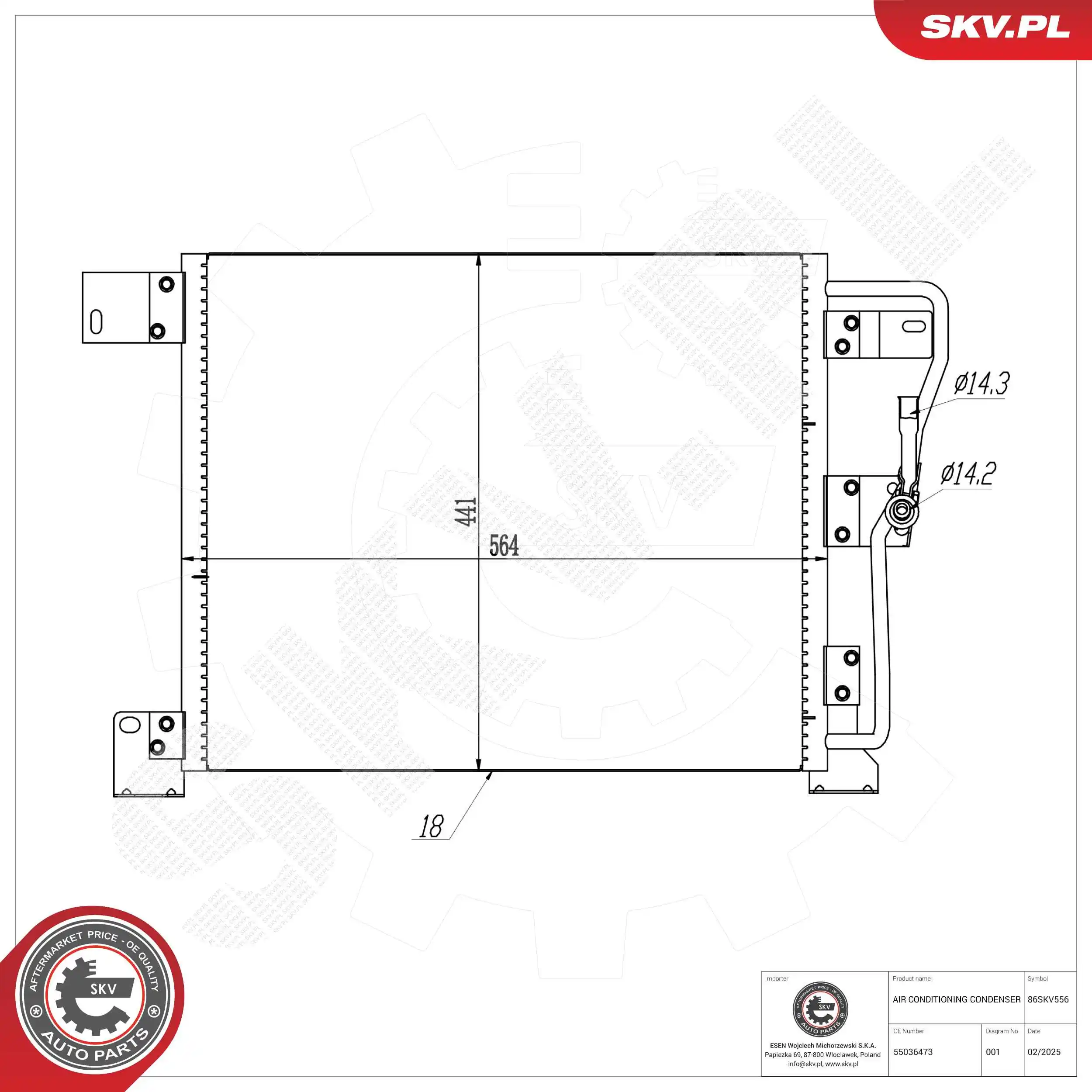 Condenser, air conditioning